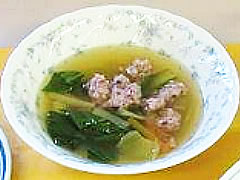 烏賊団子の野菜スープ